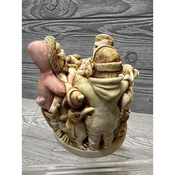 Harmony Kingdom Antarctic Antics Penguins 1994 Trinket Box Figurine Made in UK - Picture 5 of 9